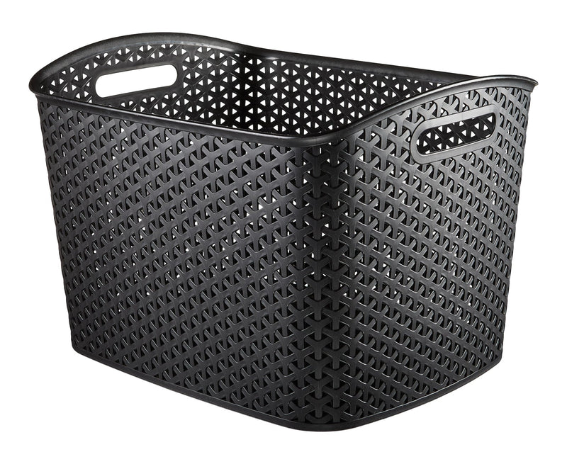My Style Extra Large Woven Storage Basket, Black Z6974