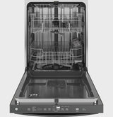GE Top Control with Stainless Steel Interior Dishwasher with Sanitize Cycle GDT670SFVDS