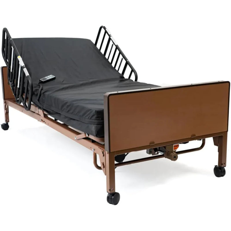 Fully Electric Hospital Bed Set, Foam Mattress, Half Rails Y605
