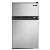 Danby Designer 3.1 cu. ft. Dual Door Compact Fridge with Freezer in Stainless-steel Look
