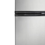 Danby Designer 3.1 cu. ft. Dual Door Compact Fridge with Freezer in Stainless-steel Look