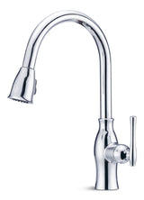 Lisa Single-Handle Pull-Down Kitchen Faucet, Chrome