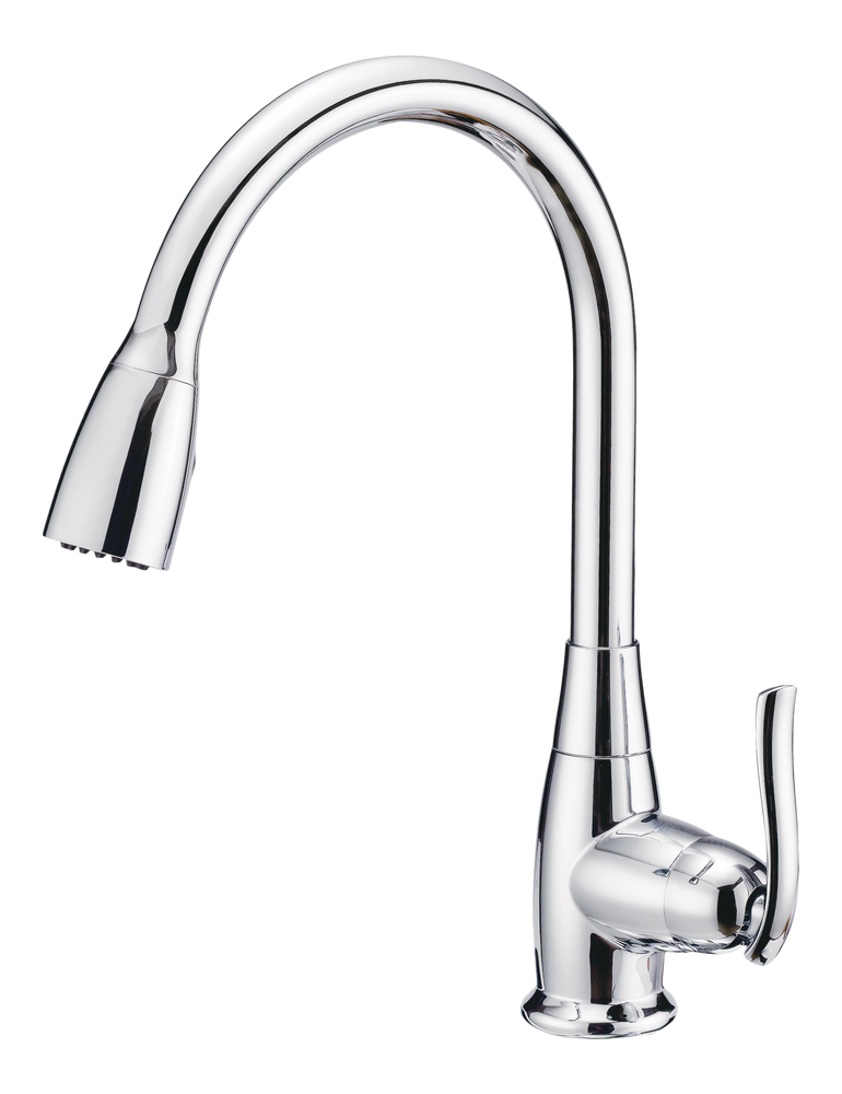 Terrazo Single Handle Pull Down Kitchen Faucet, Chrome U9745