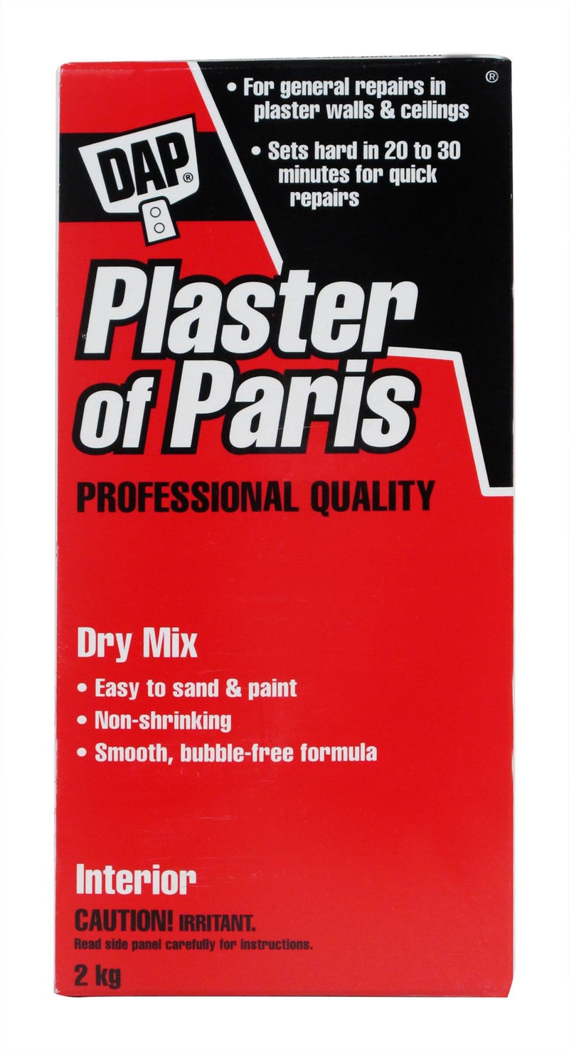 Plaster Of Paris Professional Dry Mix Plaster For Indoor Wall & Ceiling Repairs, 1.8-kg H9682