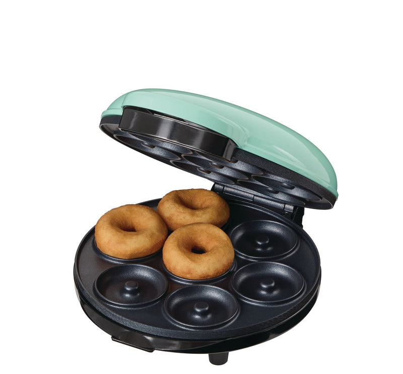 Express Mini Compact Electric Donut Maker, Non-Stick Surface, Aqua G9165