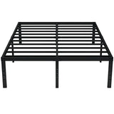 EMODA Queen Bed Frame No Box Spring Needed 18 Inch Heavy Duty Metal Tall Platform Bed Frame