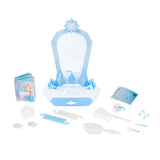 Frozen Elsa's Icy Magic Vanity Tabletop Playset with Sounds & Hair Accessories, Kids Ages 3+