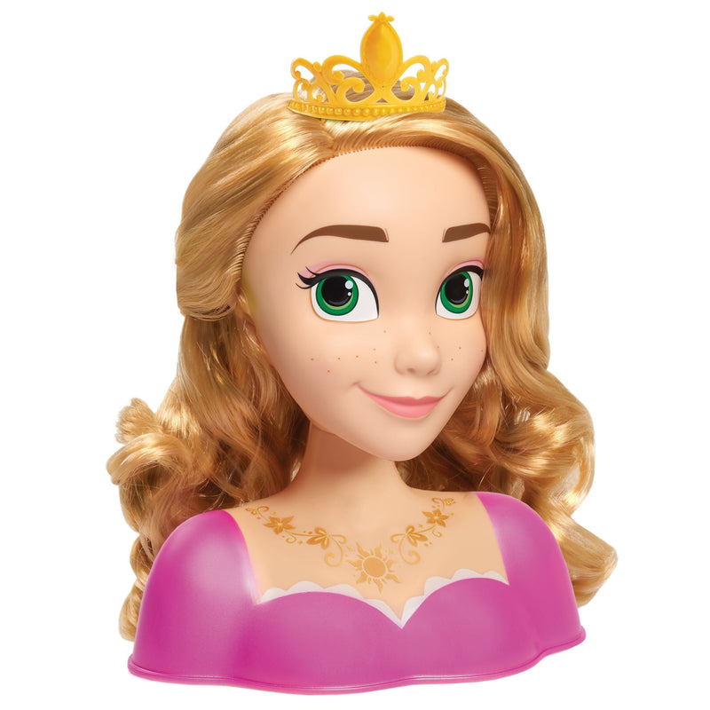 Princess Deluxe Hair Styling Head Toy with 14 Accessories, Assorted, Ages 3+ E4199
