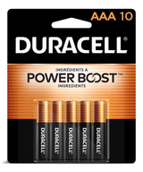Coppertop AAA Alkaline Batteries, All Purpose, 10-pk