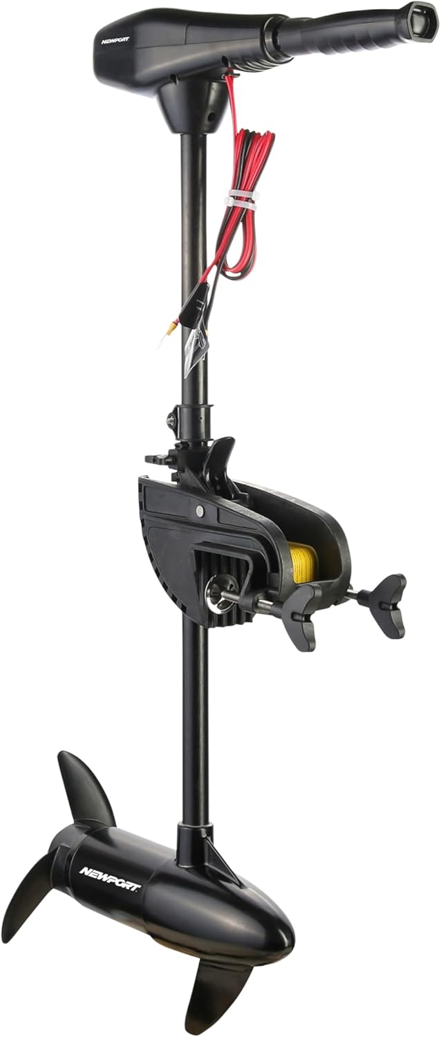 Series 46lb Thrust Saltwater Transom Mounted Trolling Electric Trolling Motor w/ LED Battery Indicator & 30" Shaft I1327