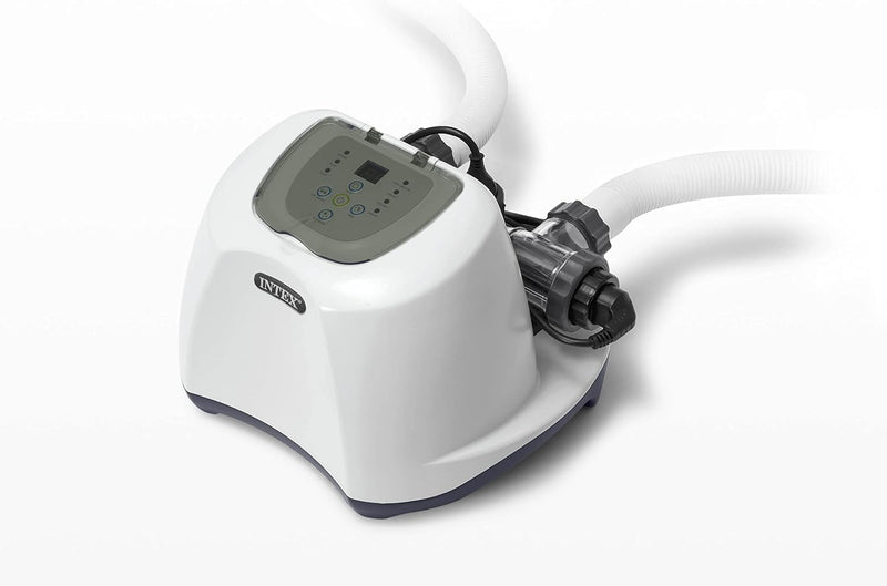 QS1200 Krystal Clear Saltwater Chlorine System for Above Ground Pools: Keeps Water Clear – Reduces Chemical Use – Sleek Control Panel with Buttons – Up to 15000 Gallon Pools I8847
