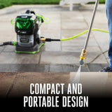 56V 2100 PSI Compact Pressure Washer with 6.0Ah Battery and 320W Charger, HPW2105