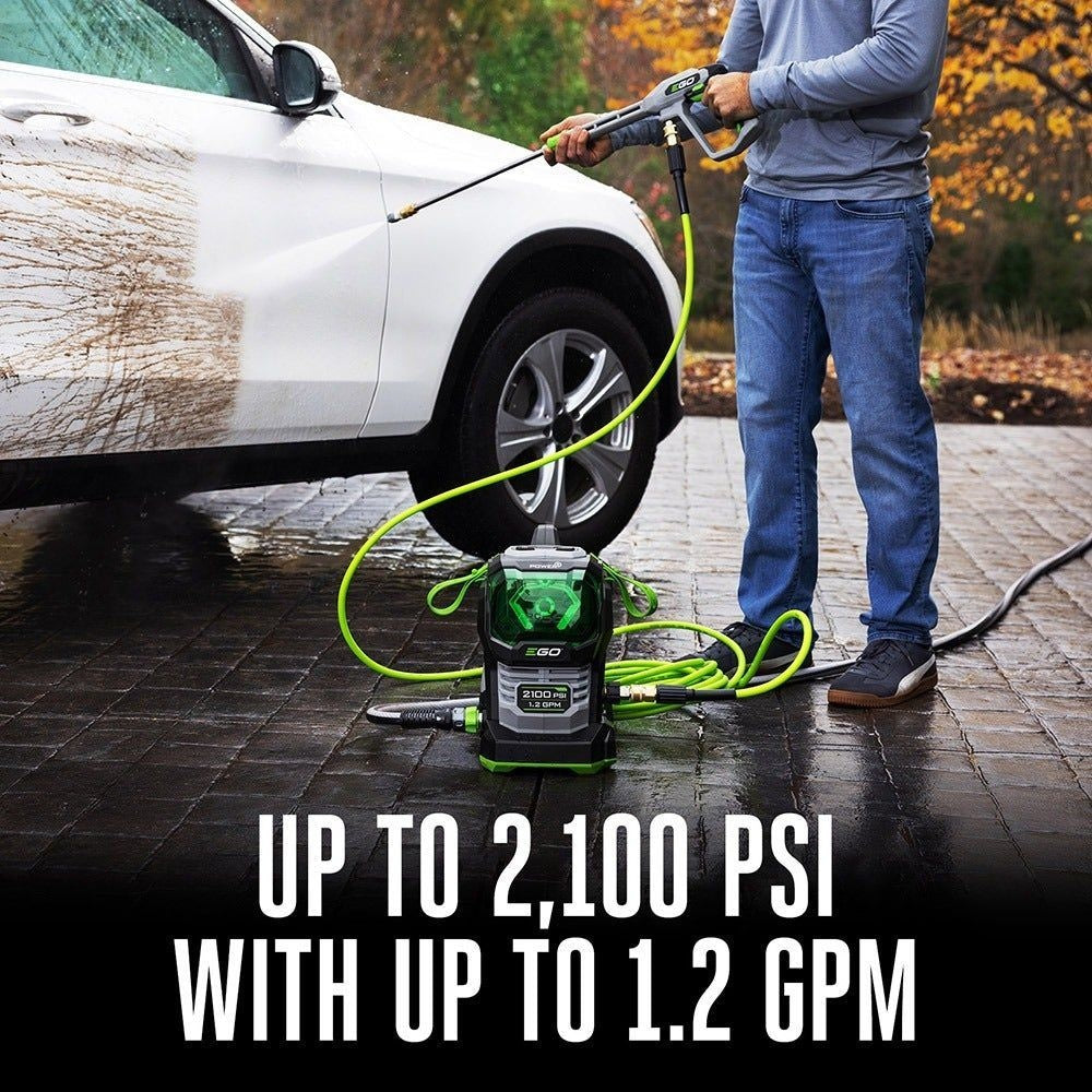 56V 2100 PSI Compact Pressure Washer with 6.0Ah Battery and 320W Charger, HPW2105