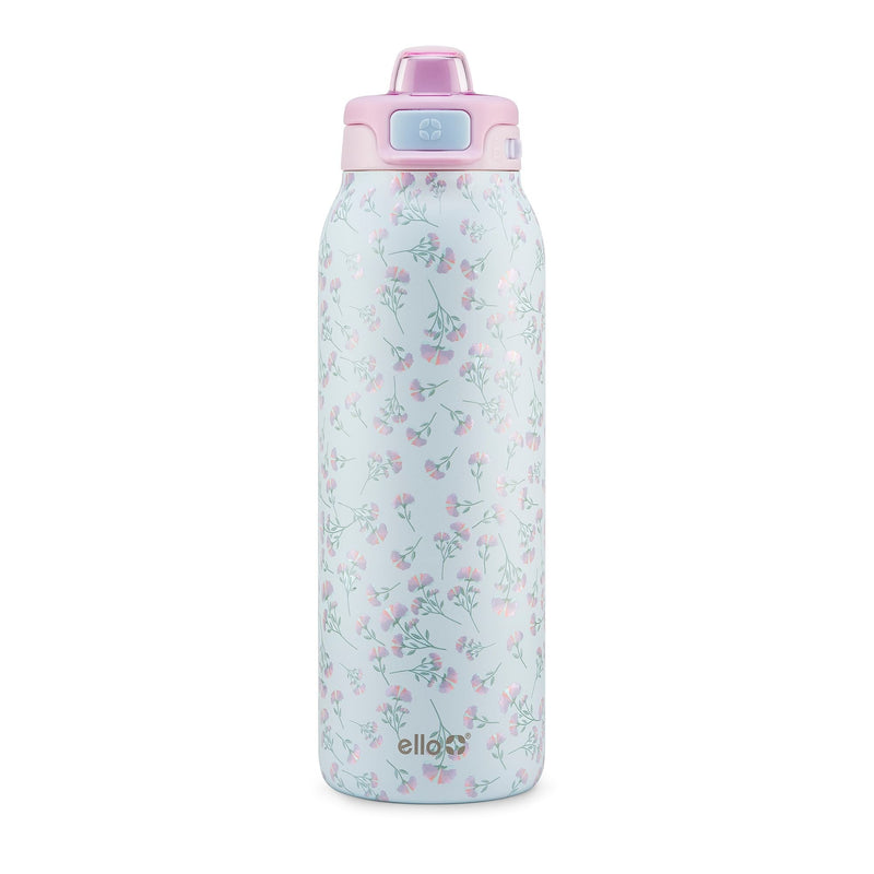Pop & Fill Reusable Stainless Steel Insulated Water Bottle with Quick Fill Lid, 32-oz, Assorted Colours O258