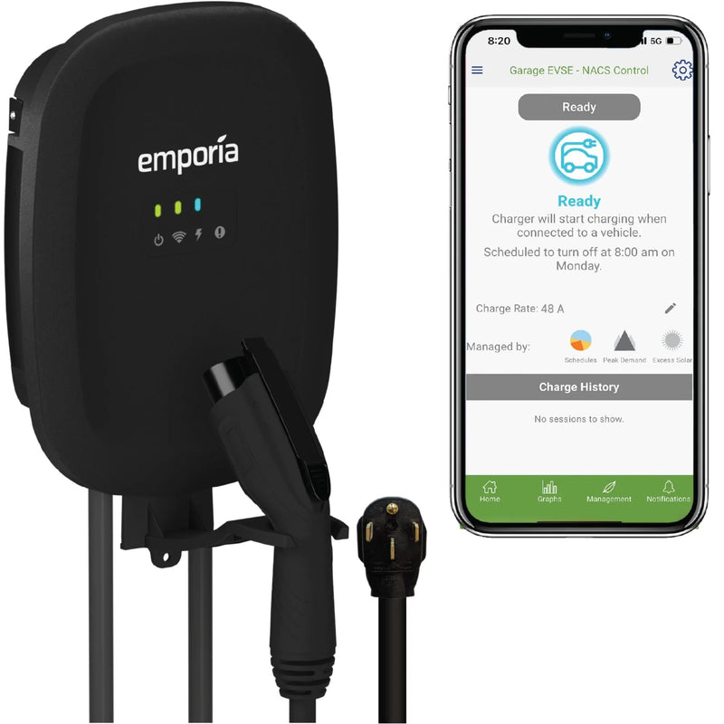 40A Wi-Fi Level 2 NEMA 14-50 J1772 EV Charger M1