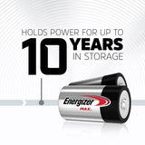 Max 2-pk D Alkaline Batteries, Long Lasting, All Purpose