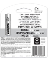 NH35BP-2 2-pk C NiMH Rechargeable Batteries, Pre-Charged, Long Lasting