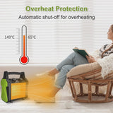 WarmHaven Outdoor Heater for Patio, Electric Space heater with Overheat Protection, 1500W Fast Heat PTC Ceramic Portable Garage Heater for...