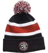Fan Favorite Mass Breakaway Stretch Knit Cuffed Toque with Pom Pom, Blue/Red