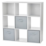 9-Cube Storage Organizer, Bookcase/Bookshelf, White