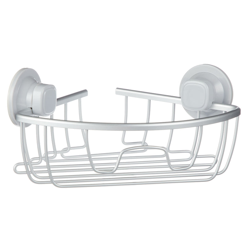 Aluminum Rust-Resistant Suction Corner Shower Caddy, 3-in x 10-in x 7.25-in F3665