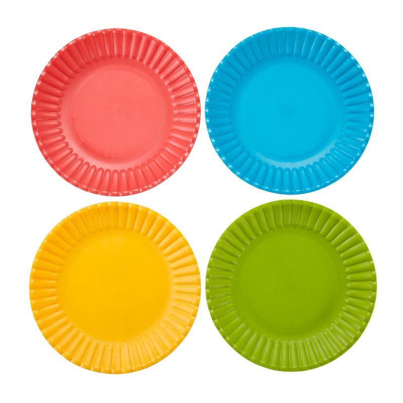 Outdoor Sustainable Dinner Plates, 4-pk, Assorted F5715