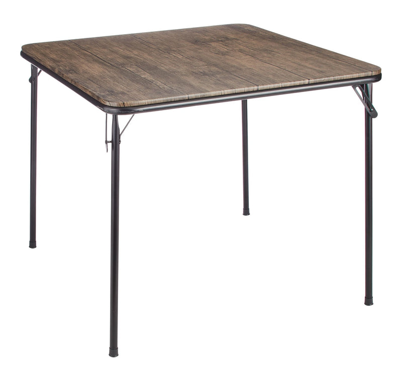 Wood Top Folding Card Table, Compact Design Q7168