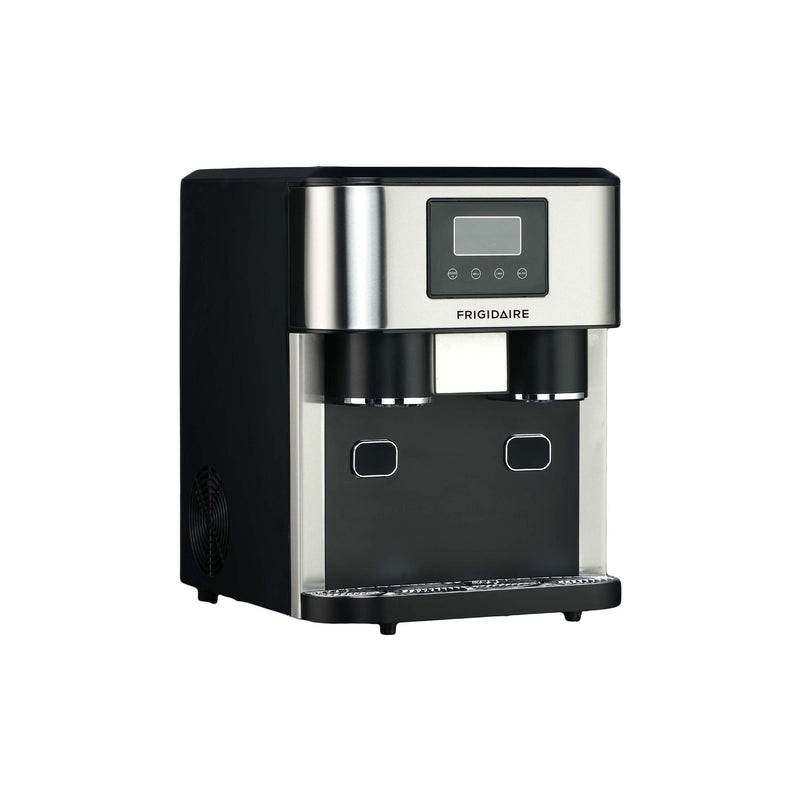 3-in-1 Compact Countertop Water Dispenser & Ice Maker with LED Display, 33-lb Ice/Day, Stainless Steel M4640