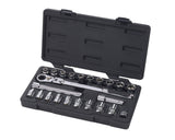 Pass-Thru 3/8-in Drive Socket Set 23-pc, SAE/Metric