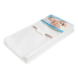 Premium Contoured Baby Changing Pad with Non-Skid Bottom, White