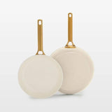 Luxe 2pc Ceramic Frypan set - cream