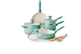 Rio Ceramic Cookware Set, Dishwasher & Oven Safe, 11-pc