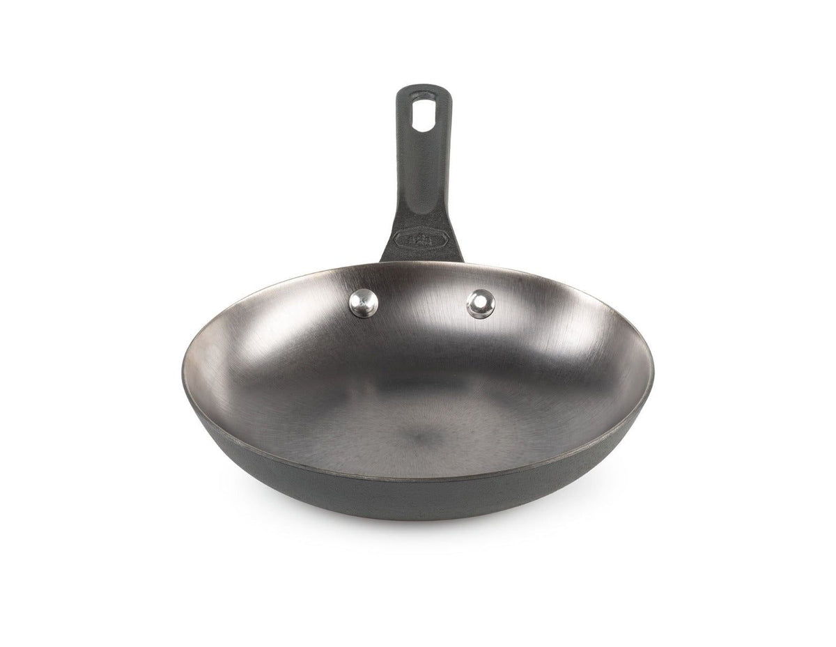 GSI Outdoors Guidecast Cast Iron Outdoor Camping Frying Pan, 10-in, Black