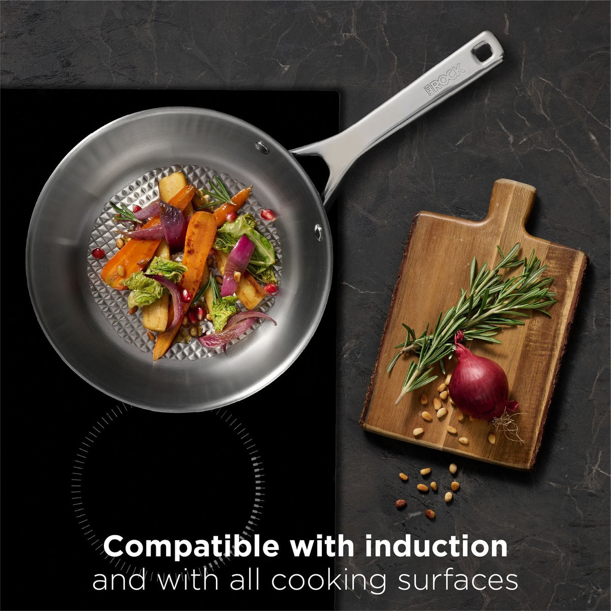 Heritage The Rock Performance Stainless Steel Pans, 2-pk