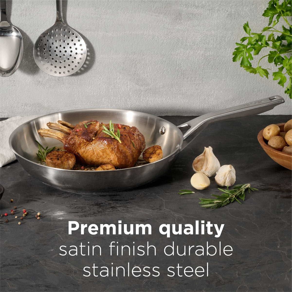 Heritage The Rock Performance Stainless Steel Pans, 2-pk