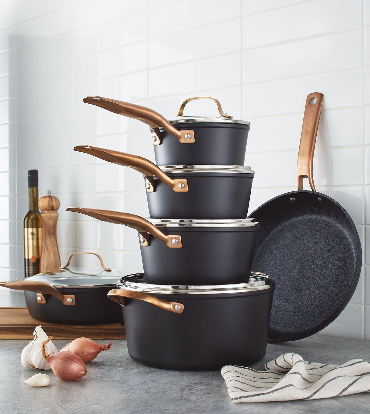 Heritage The Rock PRO Cookware Set, Non-Stick, 10-pc