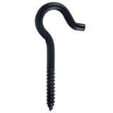 Screw Hook, 3/8 x 4-7/8-in, Black