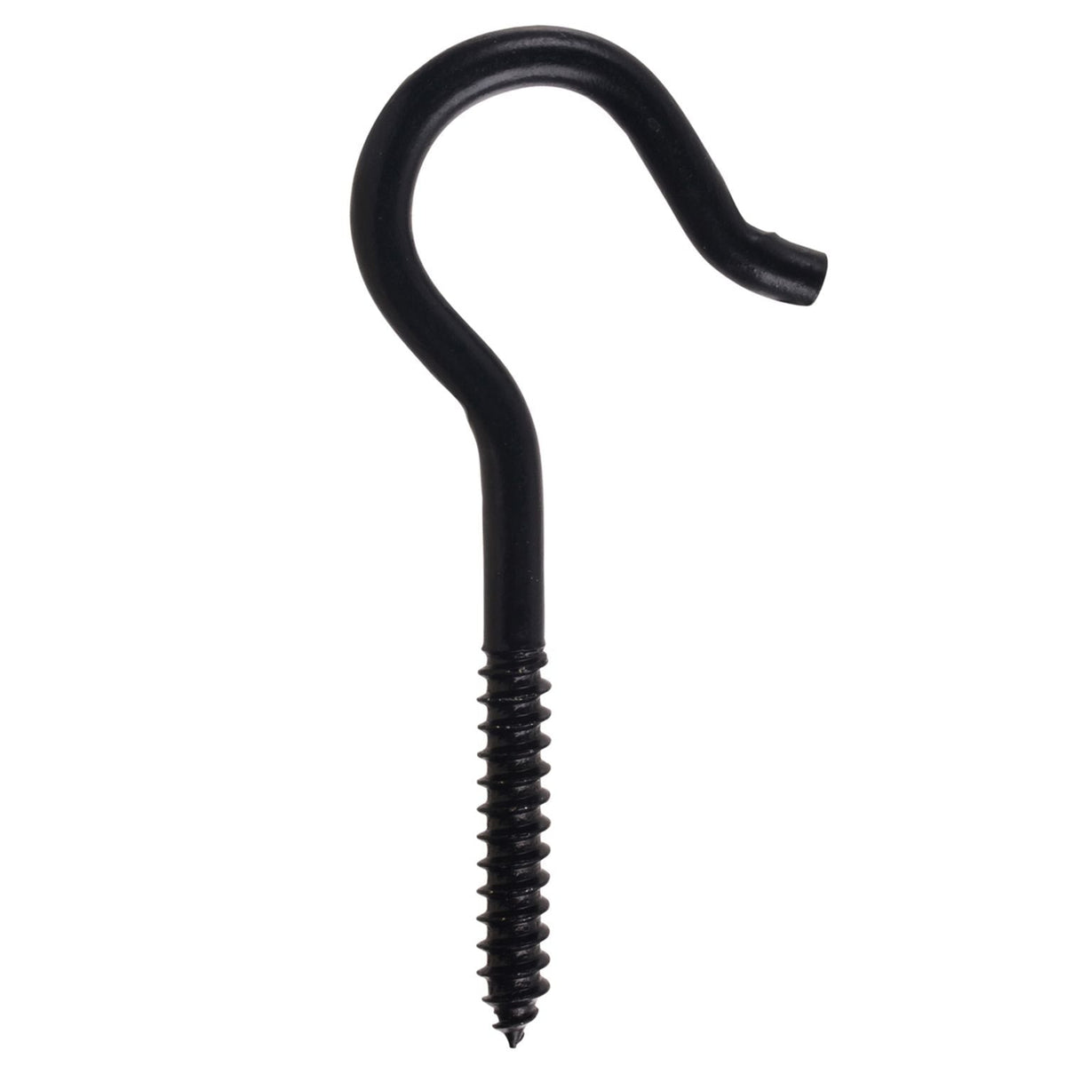 Screw Hook, 4-1/8-in, Black