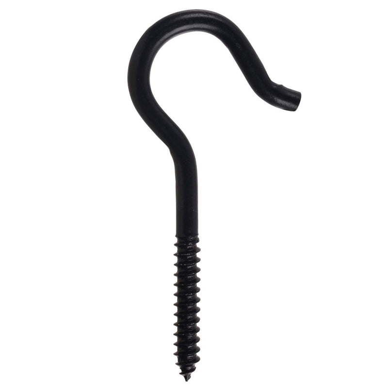 Screw Hook, 4-1/8-in, Black B3579