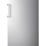 Hisense 17 cu ft. Stainless Steel Look Garage Ready Convertible Upright Fridge or Freezer with Reversible Door