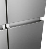 Hisense 31.5 in. 17 cu. ft. Stainless Steel Counter Depth 4-Door Refrigerator with Triple-Zone Function