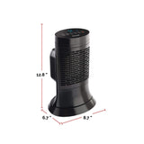HCE351C Digital Mini-Tower Ceramic Space Heater, 1500W, Black