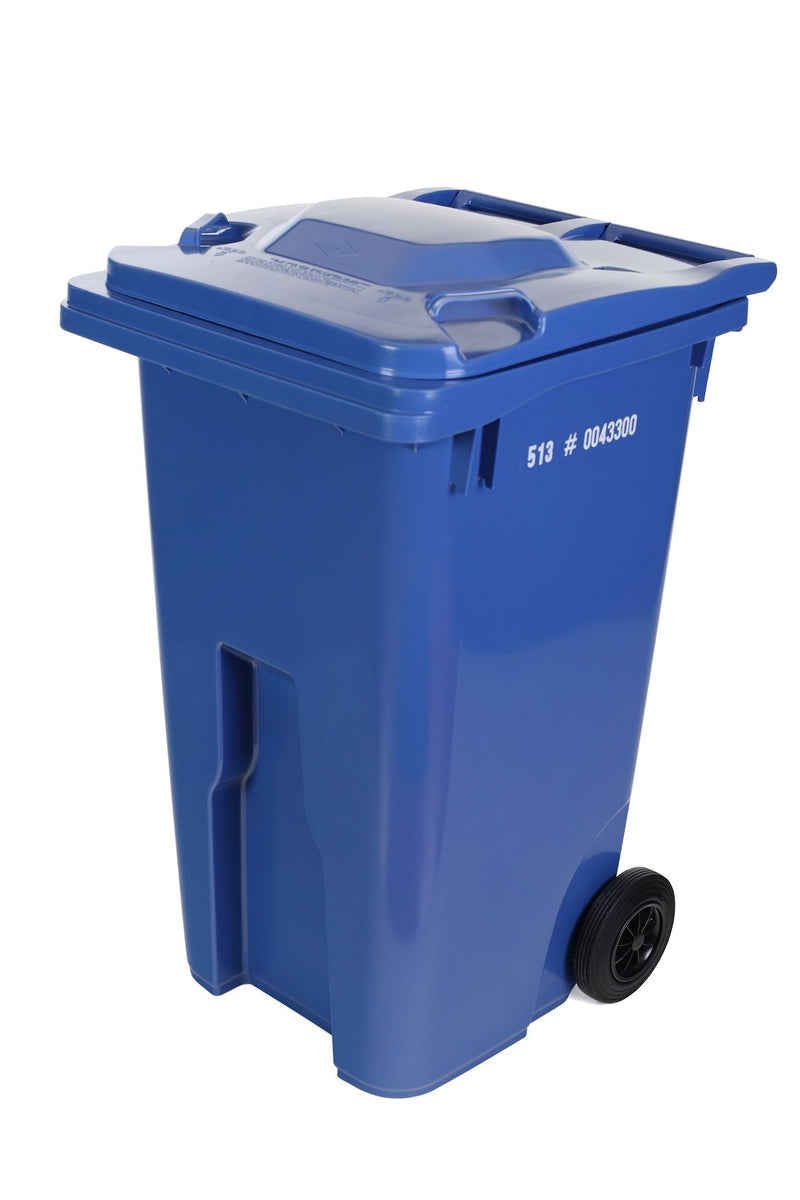 Mastercart 240-L Plastic Rectangular 8-in Wheeled Compost Bin/Recycling Bin/Garbage Can, Assorted Colours Z2879