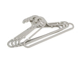 Orderly Anti-Tangle Anti-Slip Garment Hangers, Ecru, 5-pk