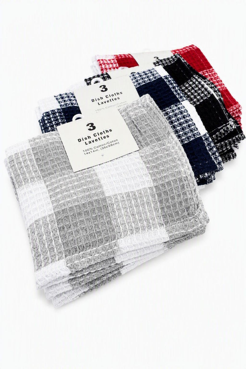 Jumbo Dishcloths, 3-pk, Assorted Colours P426