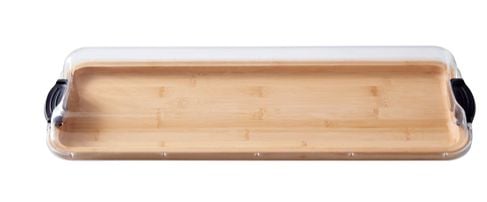 Build-A-Board Divided, Stained Bamboo, 7 x 22-in