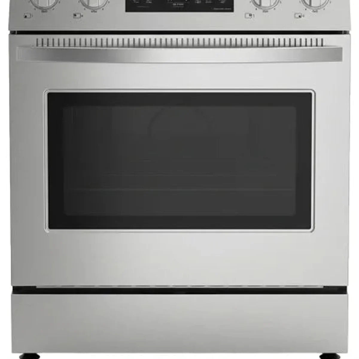 30 in. 5 cu ft. Stainless Steel Front Control Electric Range with Air Fry and True Convection