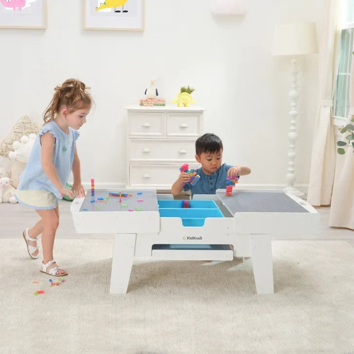 Building Bricks Play N Glow Light-Up Table with 210 Bricks