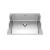 Brookmore Undermount Single Bowl Kitchen Sink, 24.6-in x 18.1-in x 9-in, Stainless Steel