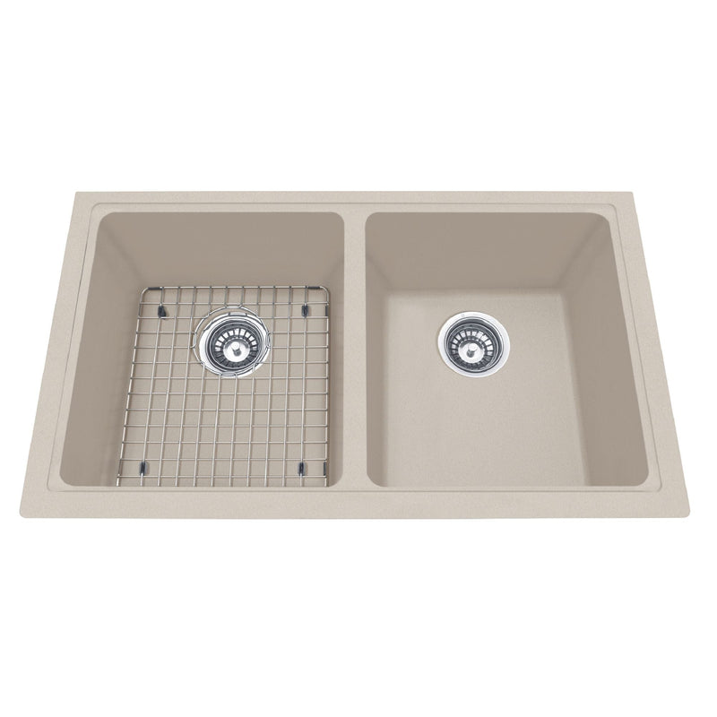 Mythos Kitchen Granite Undermount Double Sink, 31 9/16-in F2607
